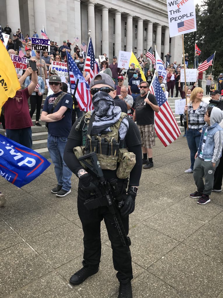 Face Toward The Enemy: Protesting Governor Inslee’s Stay At Home Order